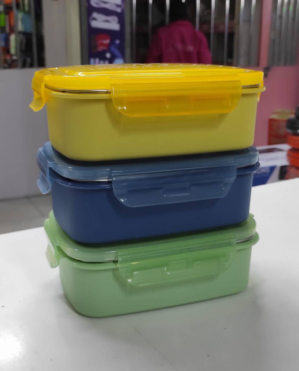 Leak proof steel food containers, lunch box for kids