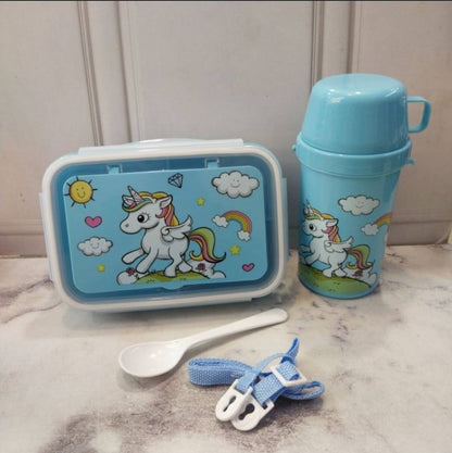 Unicorn Lunch Box Water Cup Set