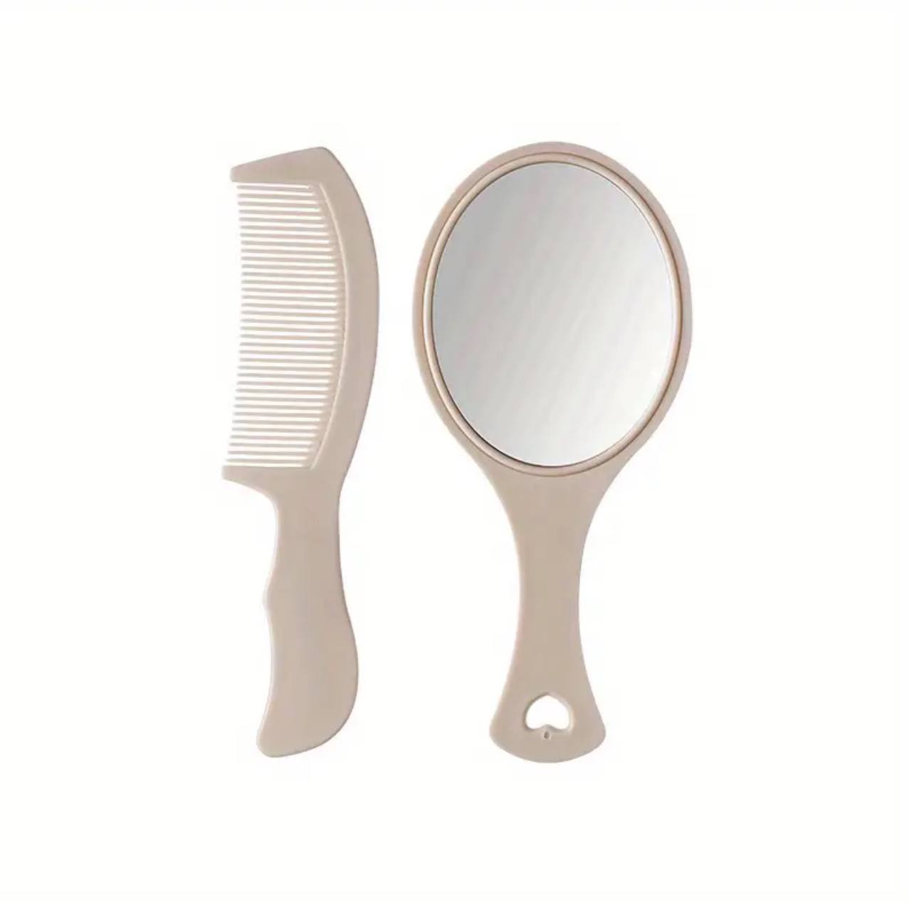 Hand mirror comb set