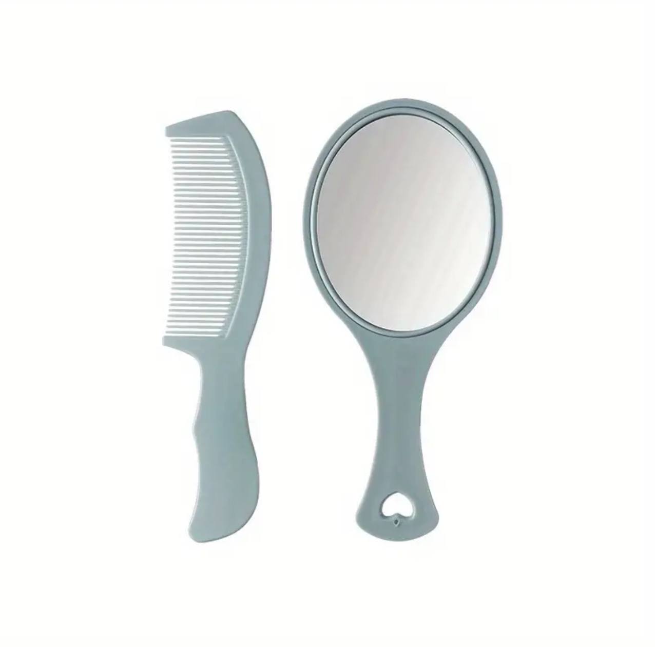 Hand mirror comb set