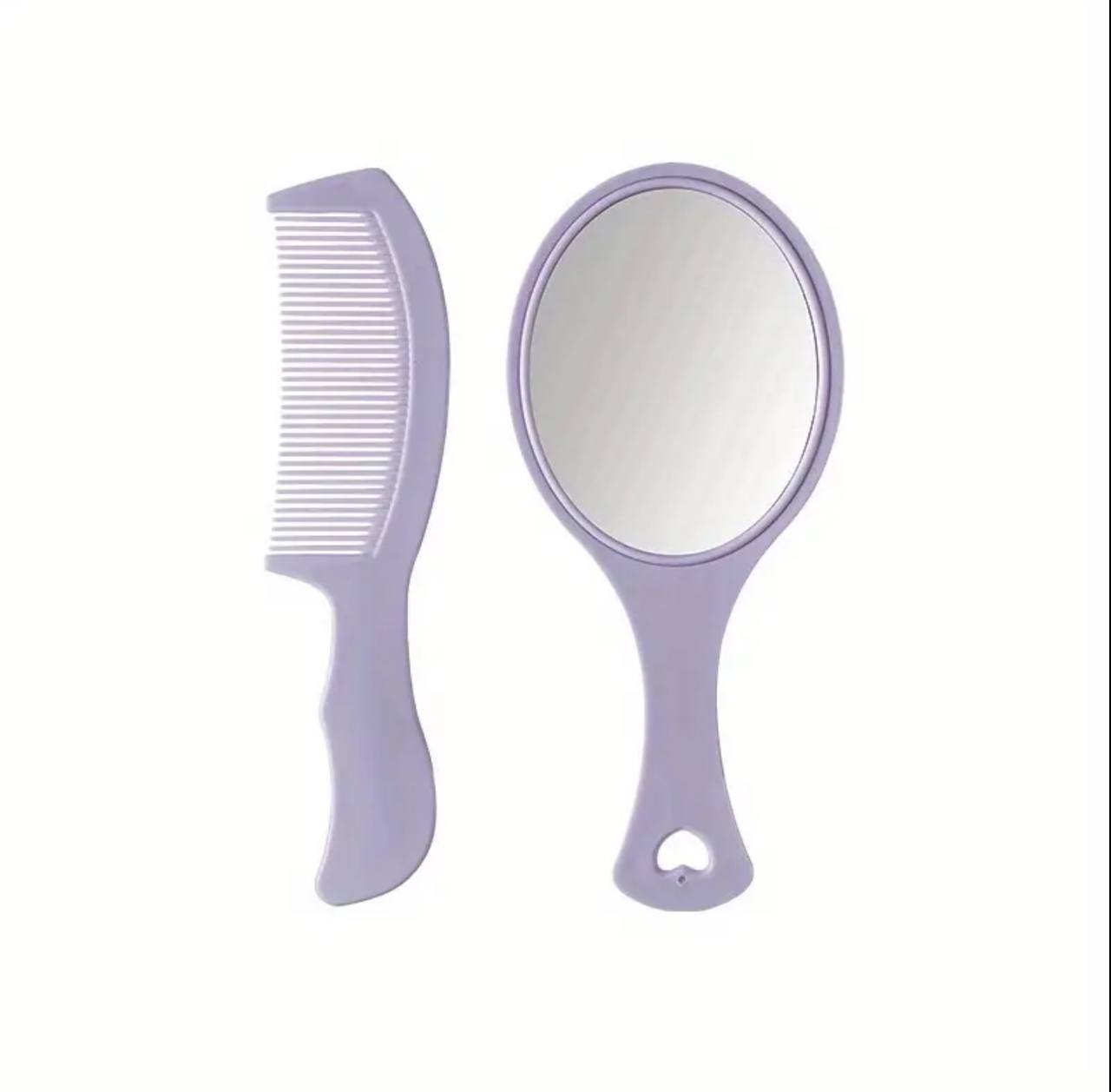 Hand mirror comb set
