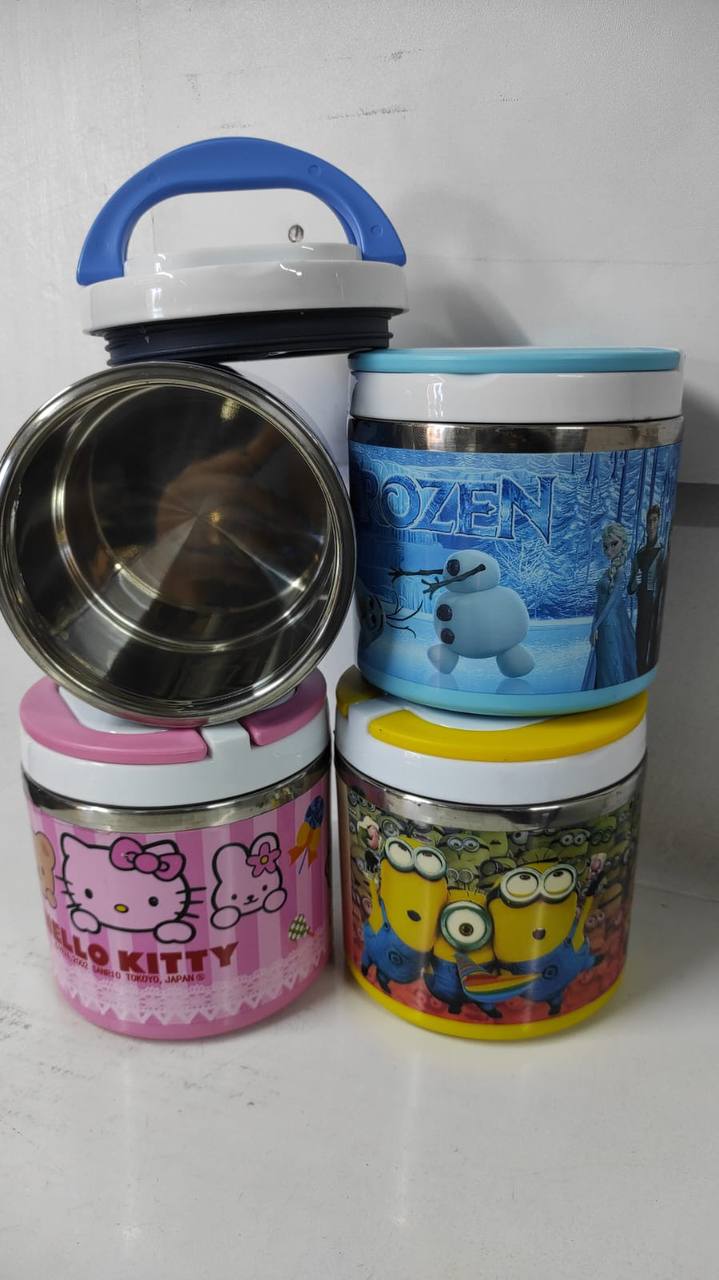 NEW single Layer (650ml) Cartoon themed kids Lunch Box