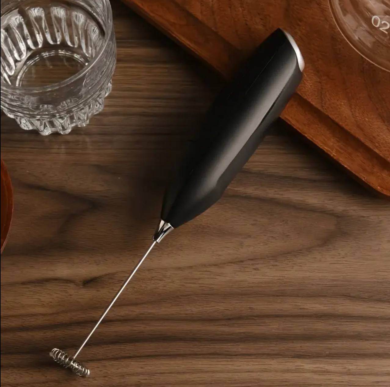 Powerful Handheld Milk Frother with Stand Battery Operated Foam Maker