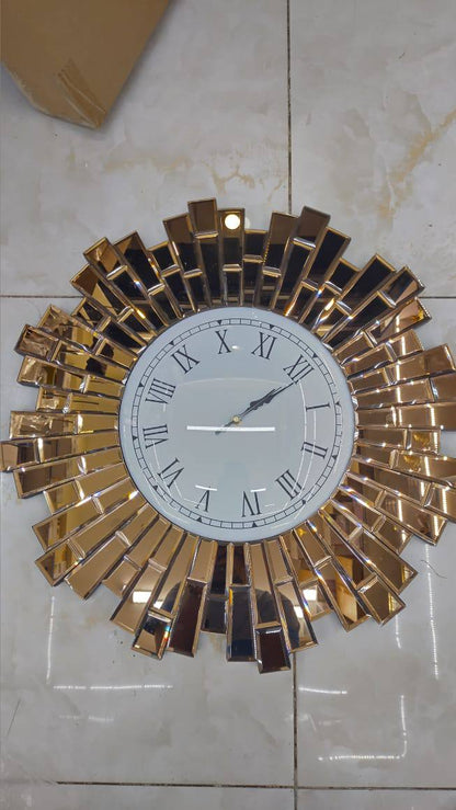 Classy Mirrored Wall Clock