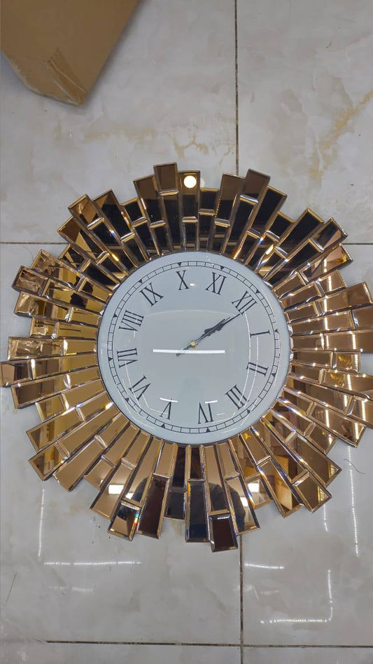 Classy Mirrored Wall Clock