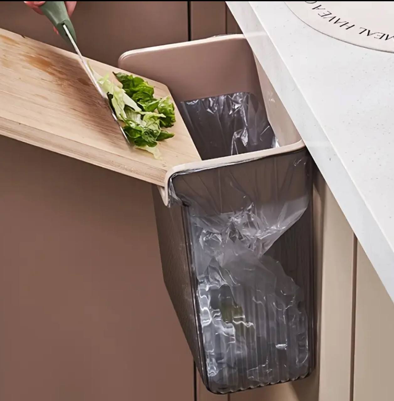 Kitchen cabinet door under sink holder