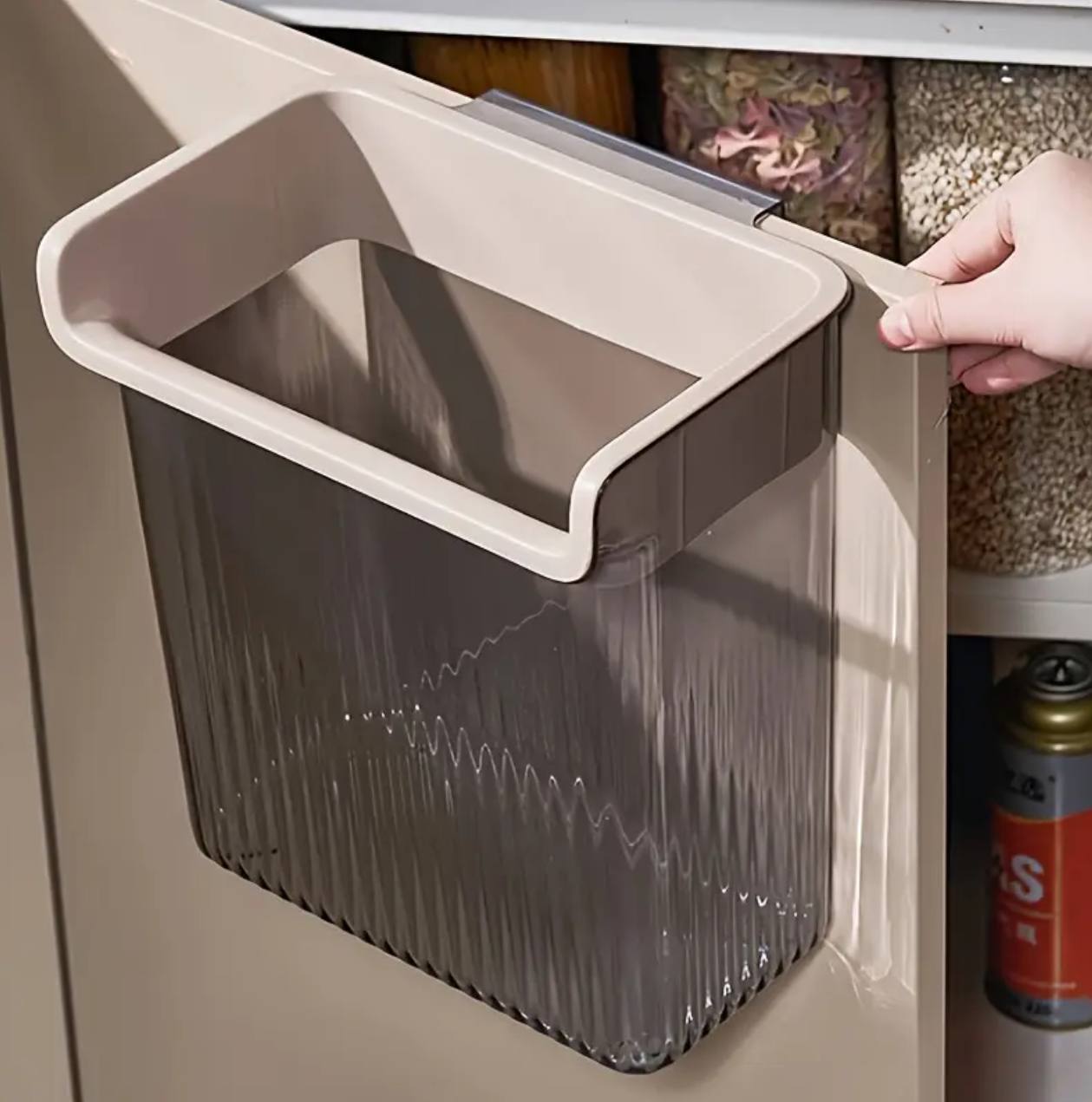 Kitchen cabinet door under sink holder