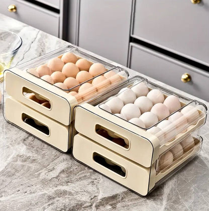 Acrylic Double layered Egg Storage Box/Egg Tray