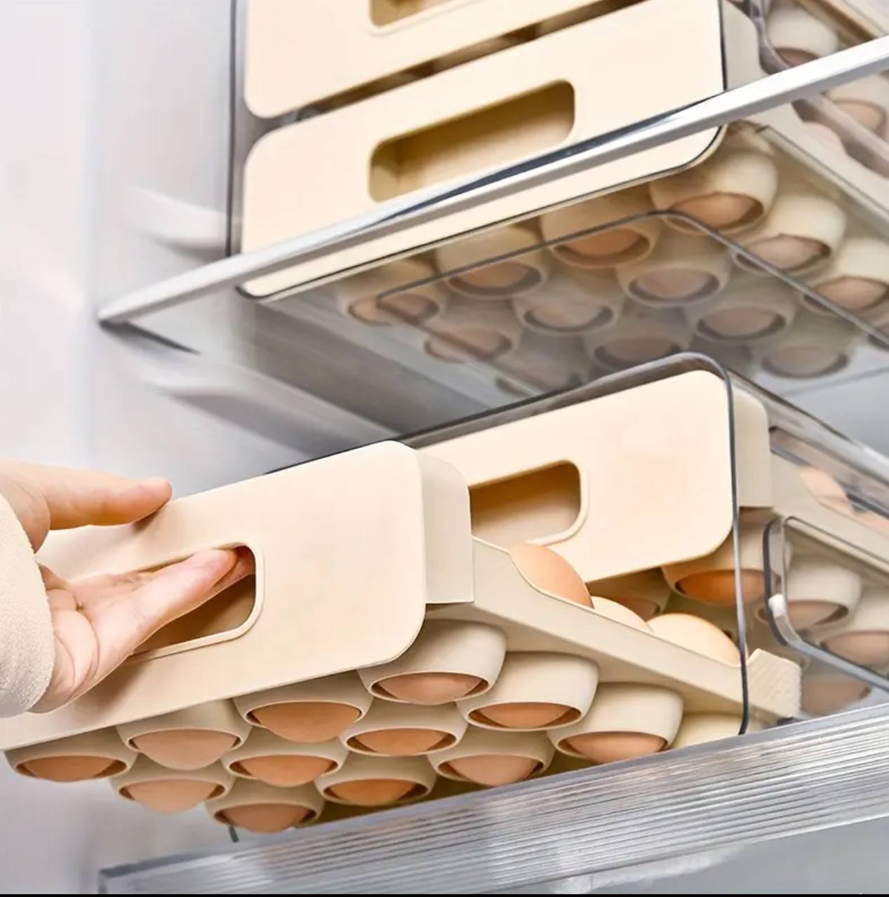 Acrylic Double layered Egg Storage Box/Egg Tray