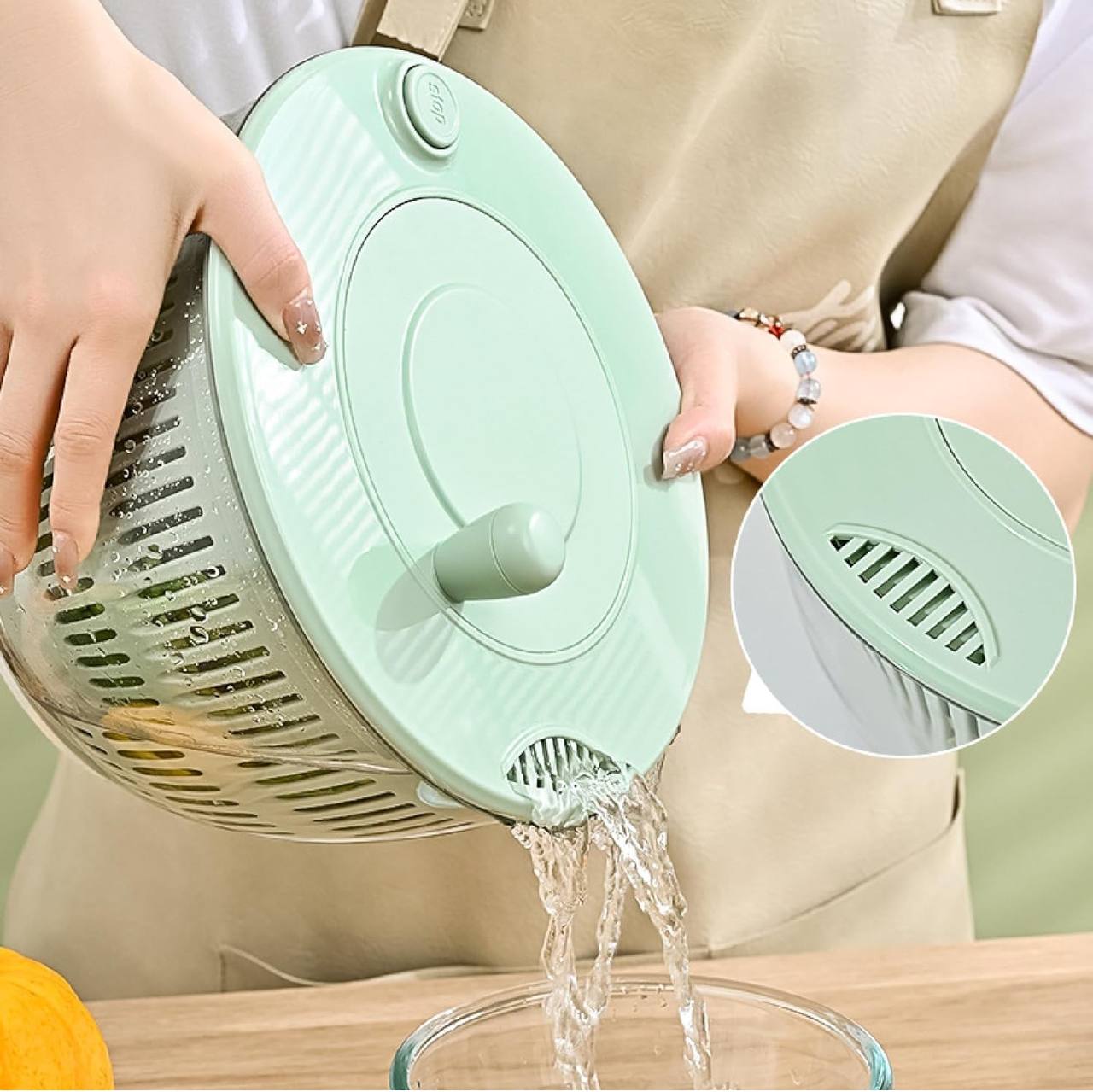 Multi-functional 8pcs Salad Spinner with Vegetable Chopper