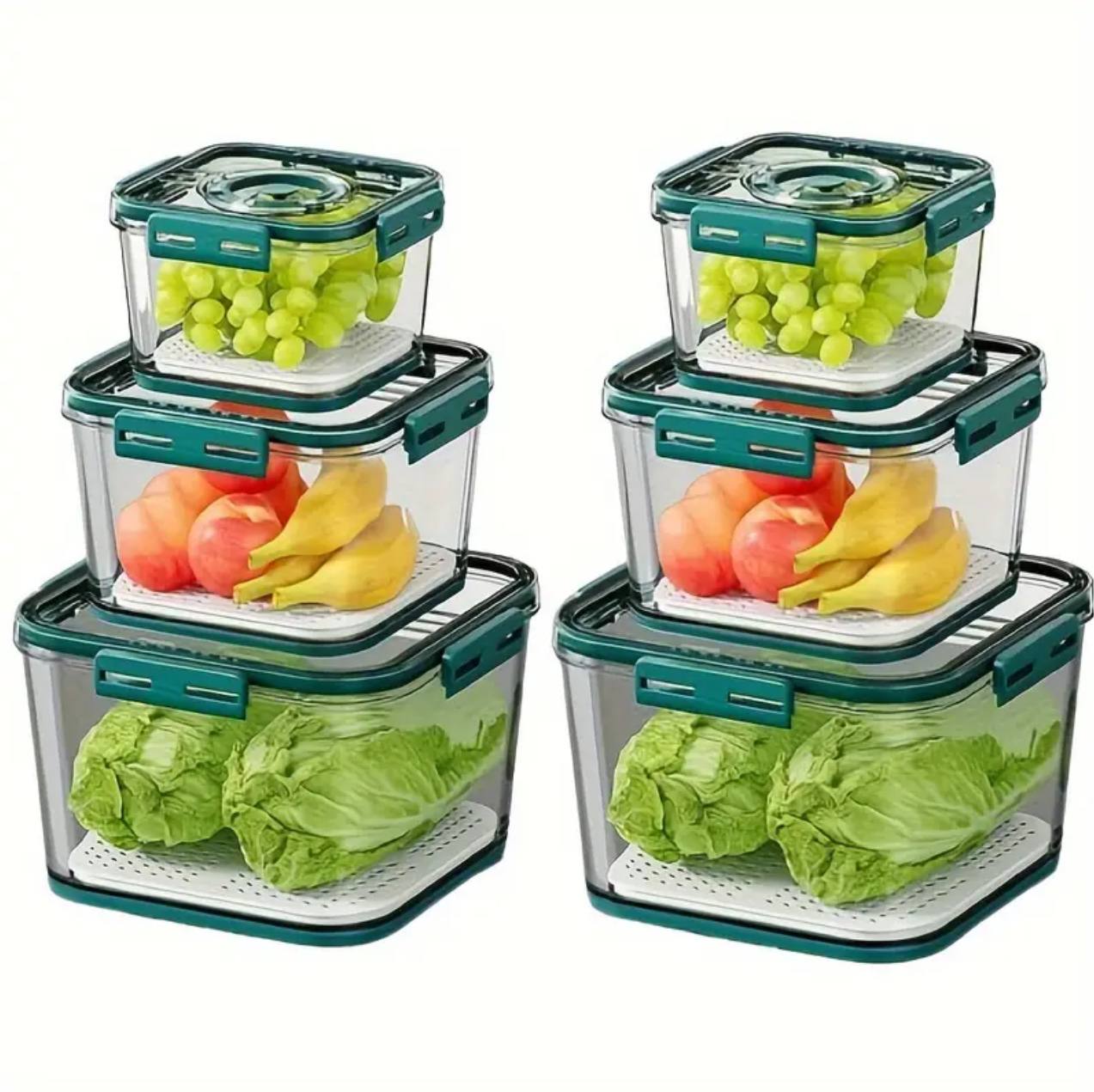3pcs \ set Stackable Multipurpose Food Storage Containers Organizers