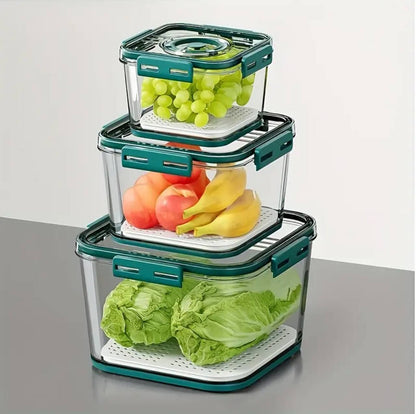 3pcs \ set Stackable Multipurpose Food Storage Containers Organizers