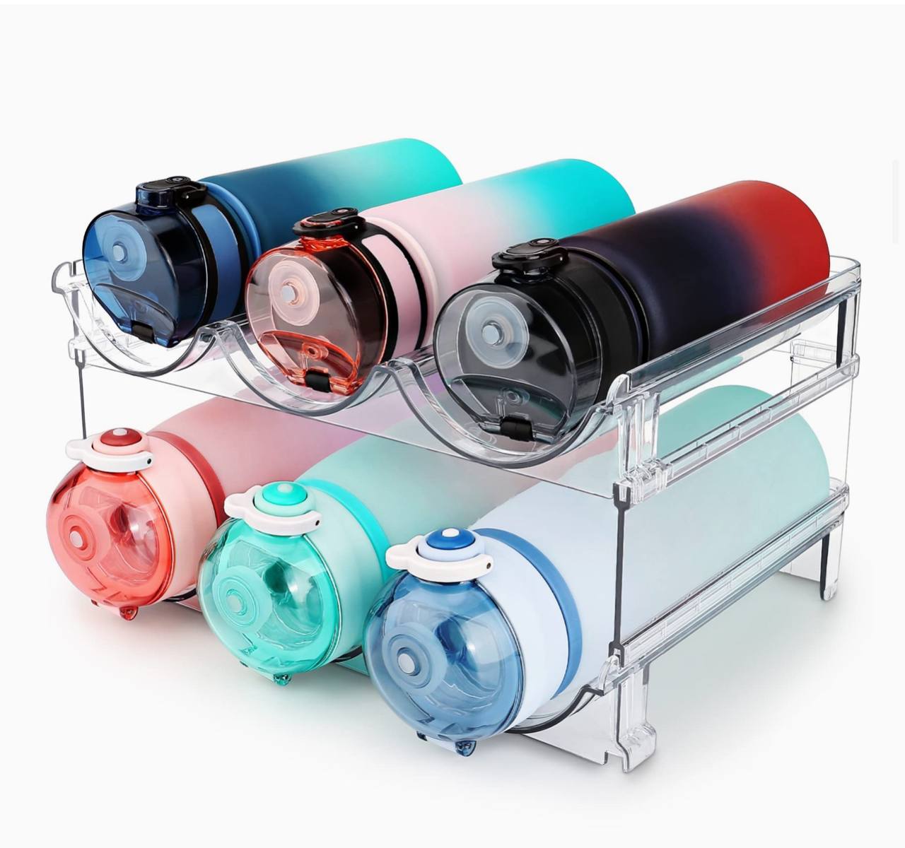 Triple Stackable Wine Bottle Rack Glass Holder /  Bottle Holder*