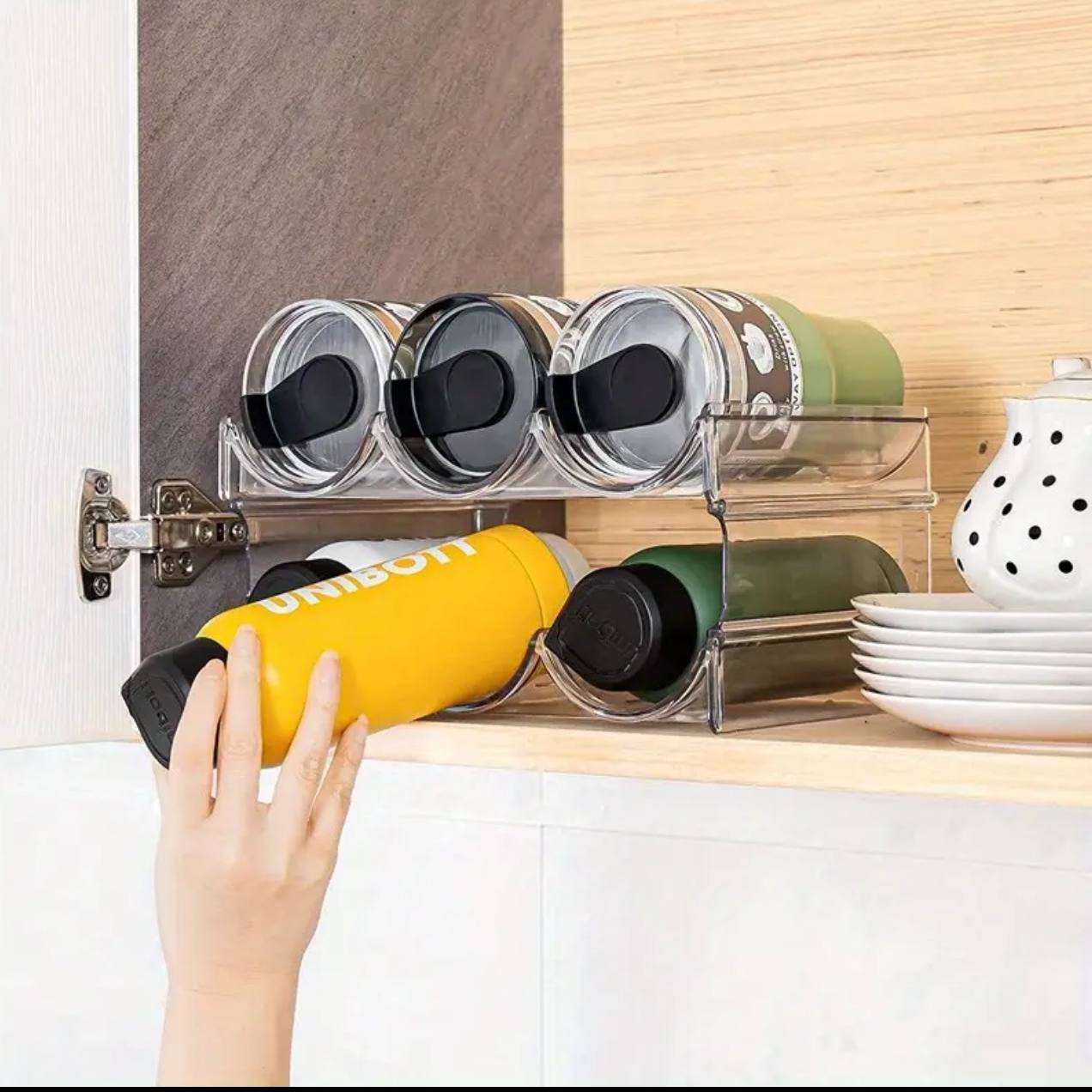 Triple Stackable Wine Bottle Rack Glass Holder /  Bottle Holder*