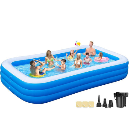 Summer Inflatable Swimming Pool for Kids Family with Electric Pum