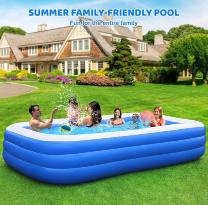 Summer Inflatable Swimming Pool for Kids Family with Electric Pum