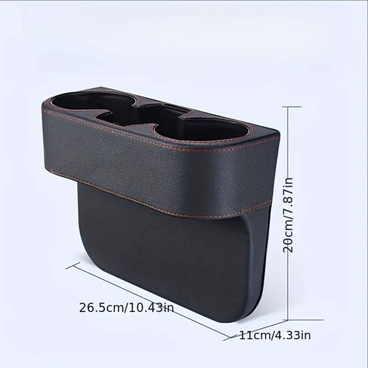 Car Cup Holder with Phone Holder & double Side Holders with high Quality Leather Cover