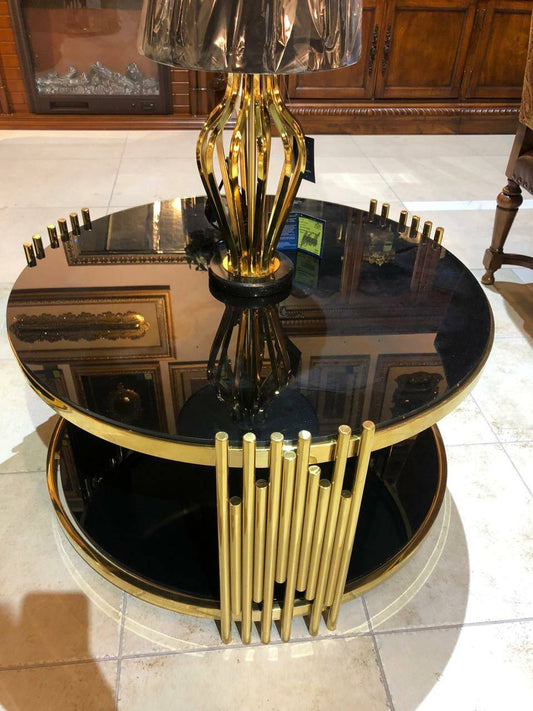 Top glass coffee table