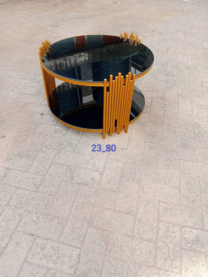 Top glass coffee table