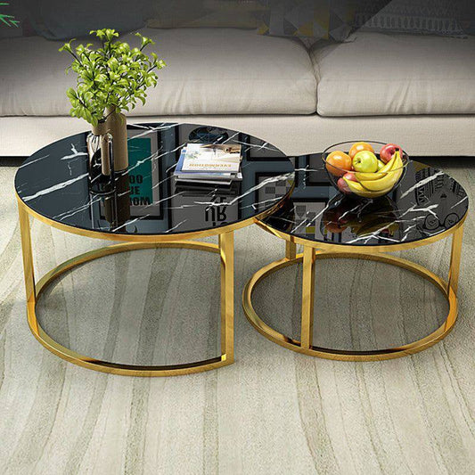 2 in 1 Glass nesting table