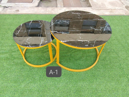 2 in 1 Glass nesting table