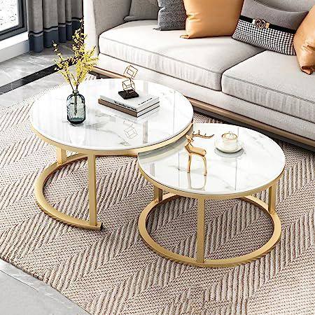 2 in 1 round nesting table/ coffee table