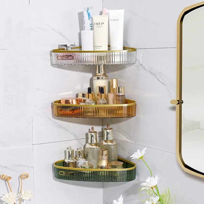 Acrylic Punch Free Bathroom  Shelf
