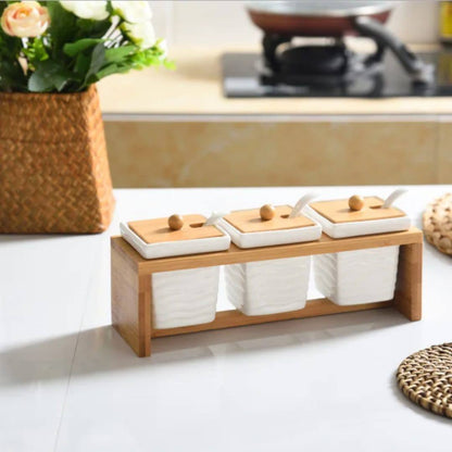 3pcs Ceramic Canister Set