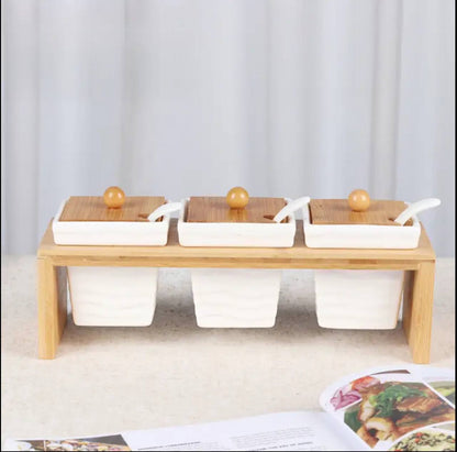 3pcs Ceramic Canister Set