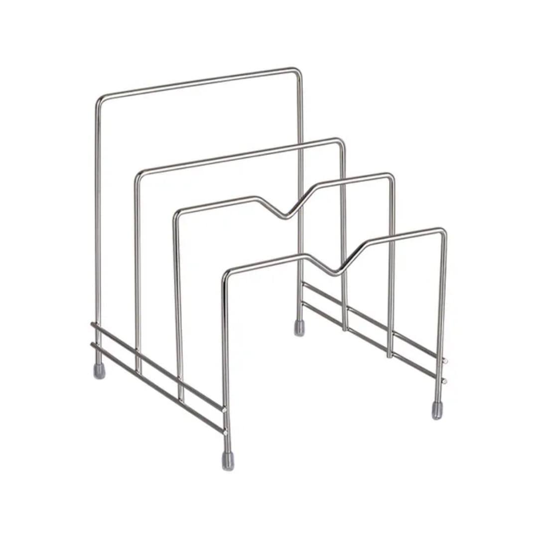 Stainless Steel Counter Top Lid Holder.