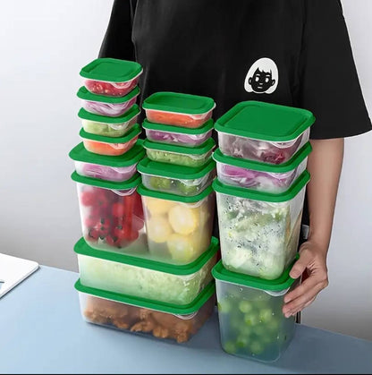 17pcs Crisper food storage containers