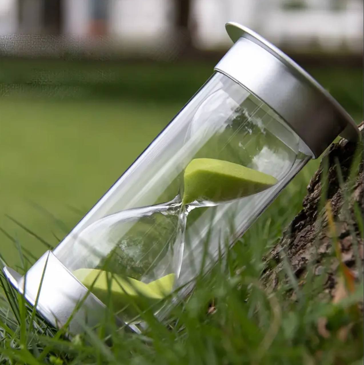 Silver Cover Decorative Hour Glass