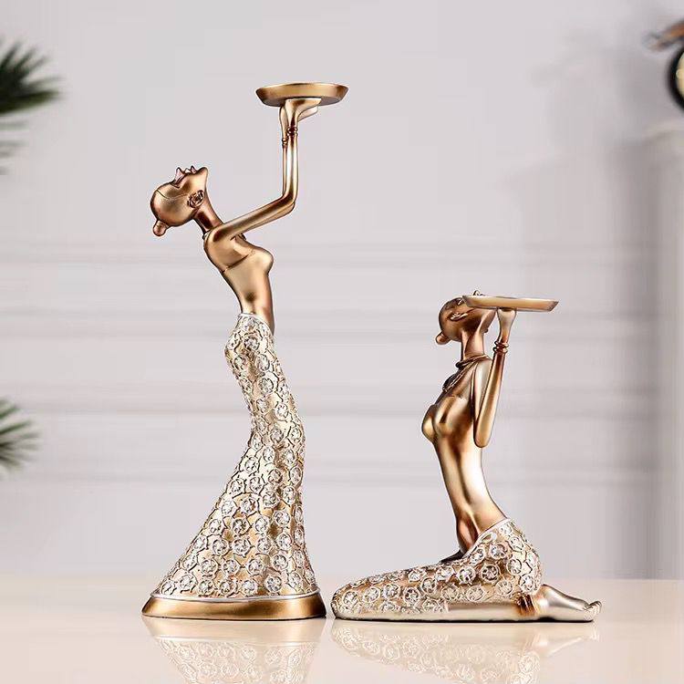 Figurines Statues Decorations Beautiful Candle Holder Decoration