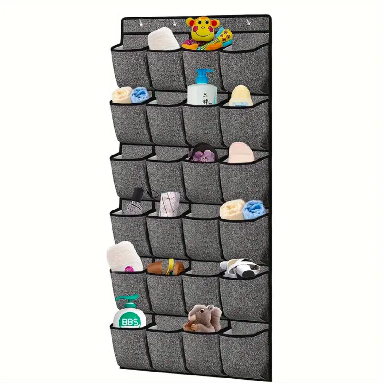 Oxford Over The Door Hanging Wall Closet Organizer 24 Pocket Shelf Wardrobe Storage Bag