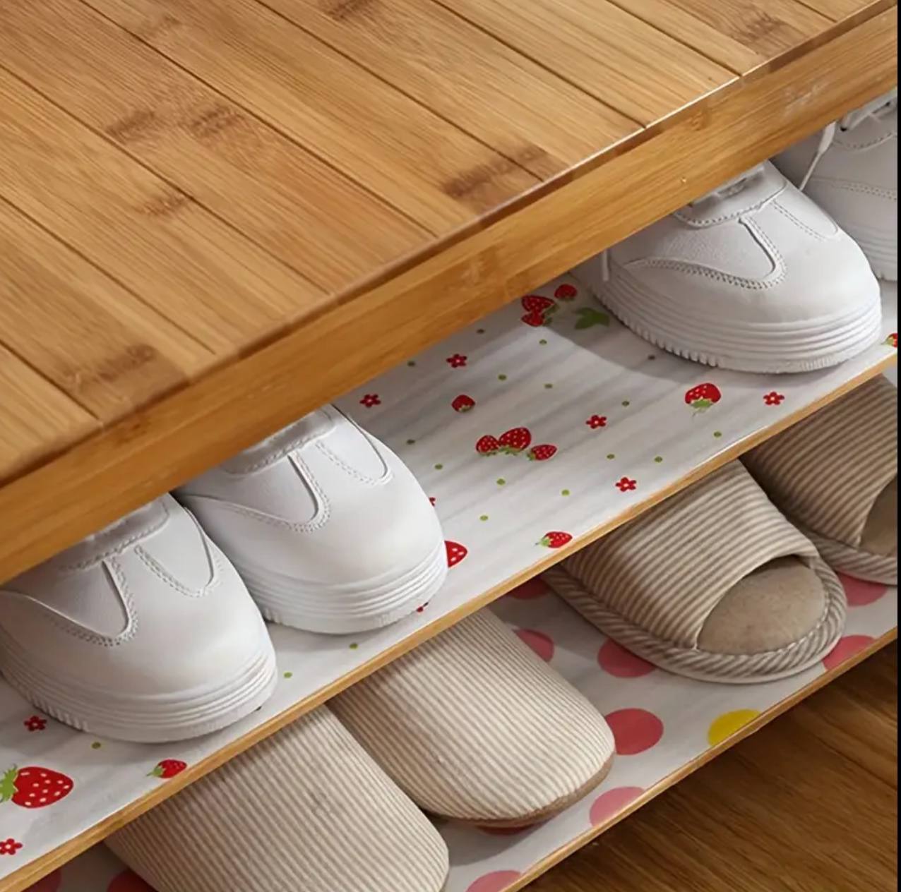 1roll  Wardrobe Moisture-proof Mat Printing Cabinet Drawer Pad Kitchen liner