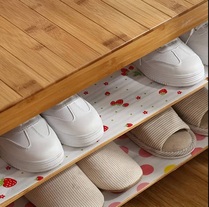 1roll  Wardrobe Moisture-proof Mat Printing Cabinet Drawer Pad Kitchen liner