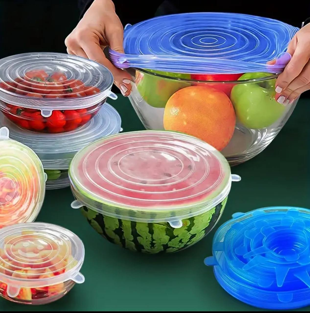 6 PCS Reusable Silicone Covers