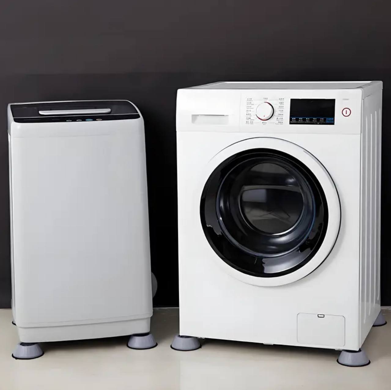 4PCS Gray Washing Machine Universal Foot Pad