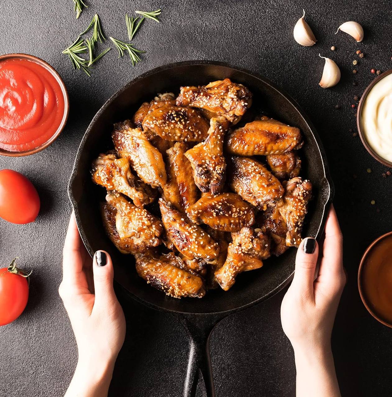 4pcs Cast Iron Skillet Set