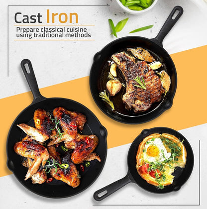 4pcs Cast Iron Skillet Set