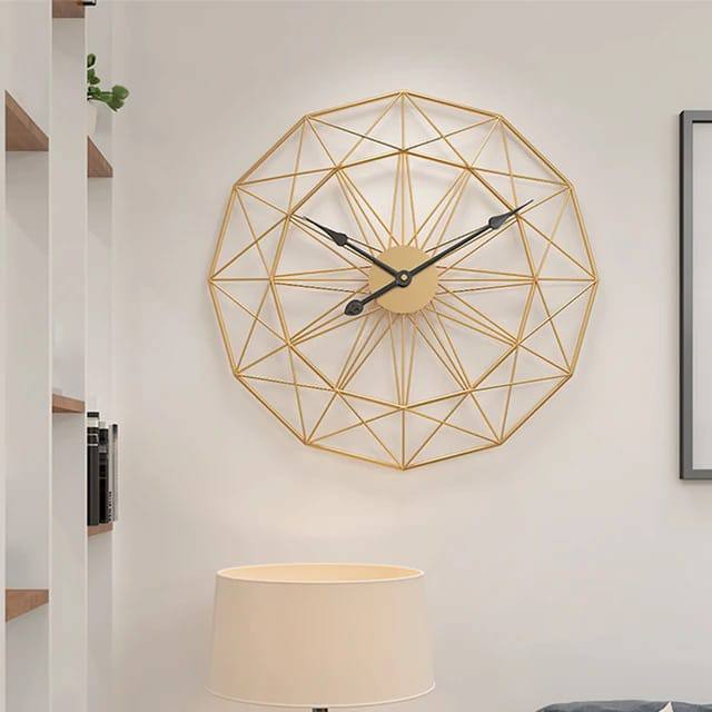 Unique Luxury Metal Art Wall Clock –