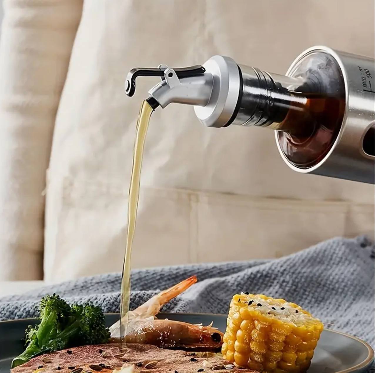 300ml Glass Oil Bottle  Dispenser