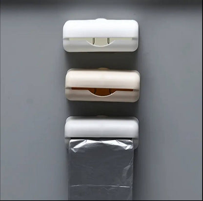 Wall Mounted Garbage Bag Holder Organizer