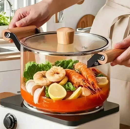 3.5 ltrs Glass Cooking pot