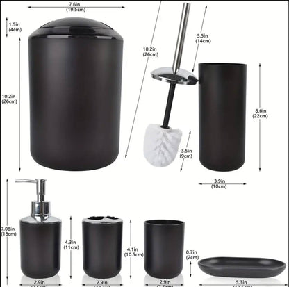 6pcs Bathroom Accessories Set