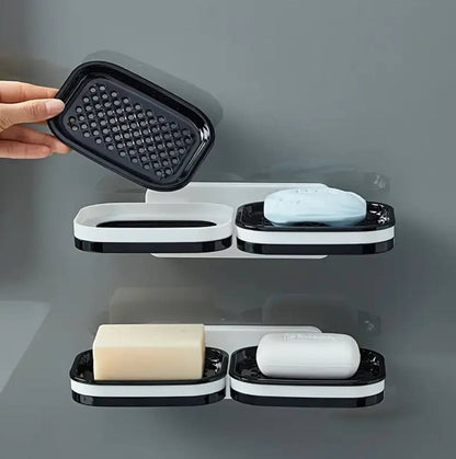 Acrylic soap dish 2 tier