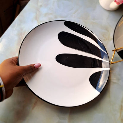 10.5" Marble mix design dinner plates