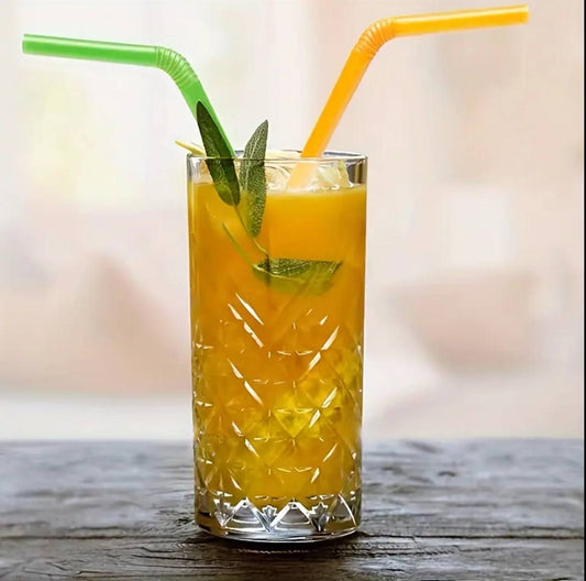 6pc HIGHBALL CRYSTAL GLASS CUP SET