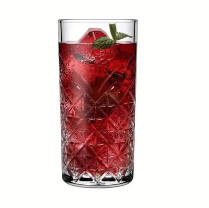 6pc HIGHBALL CRYSTAL GLASS CUP SET