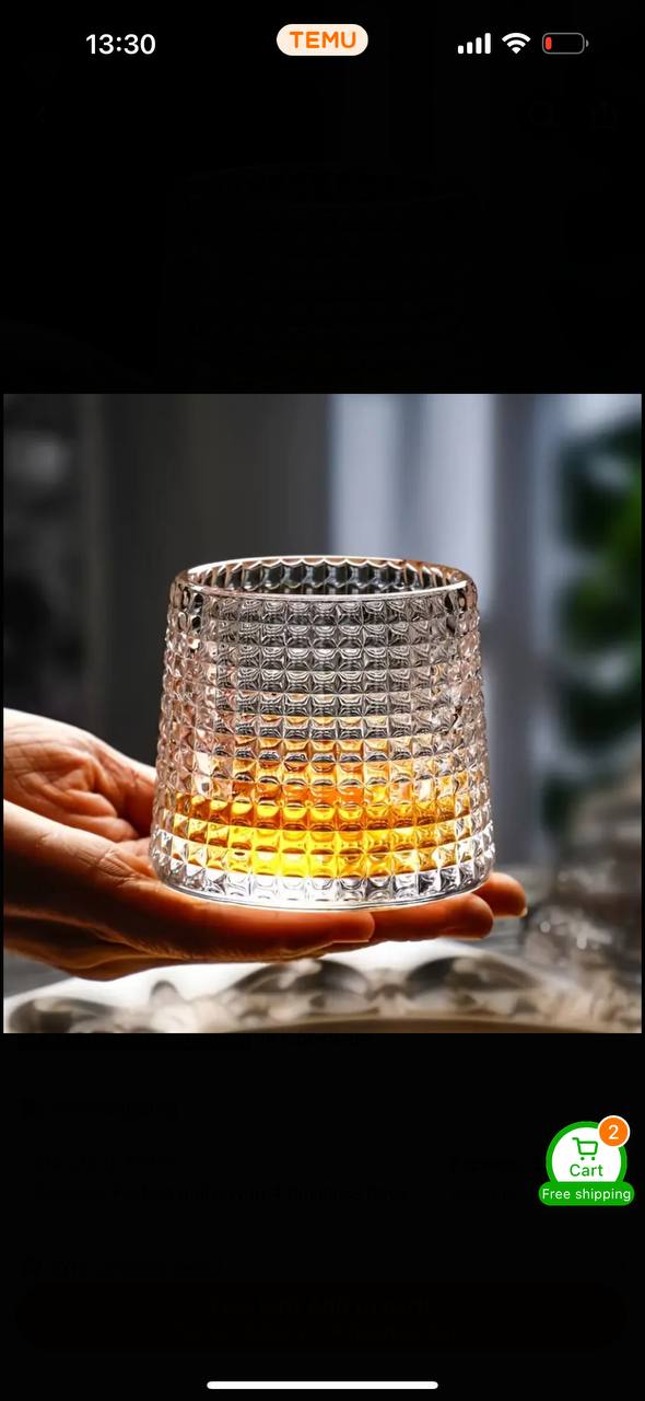 6pc AESTHETICS wobbling drinkware glass